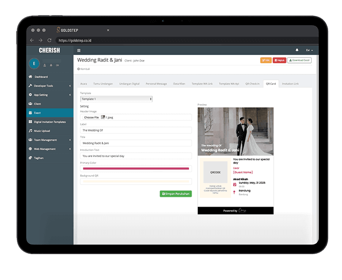 Seamless QR Card Customization for a Professional Guest Experience
